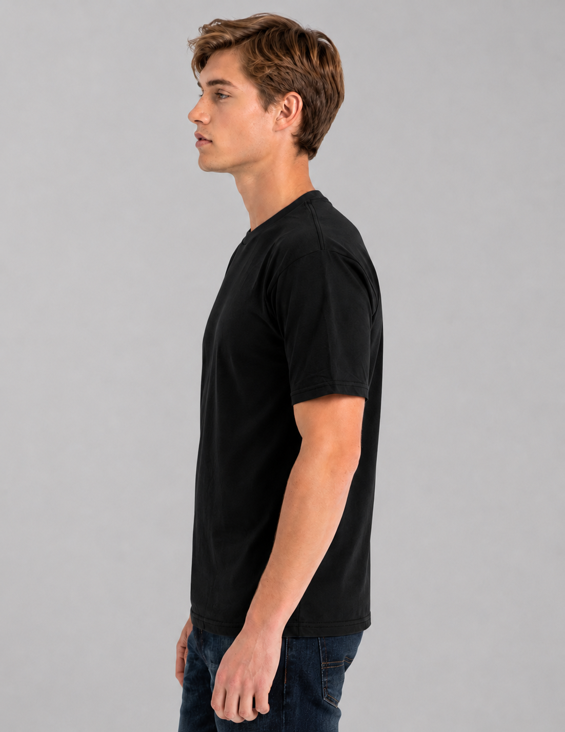 Retro Ring-Spun Crew Neck T-Shirt 2100
