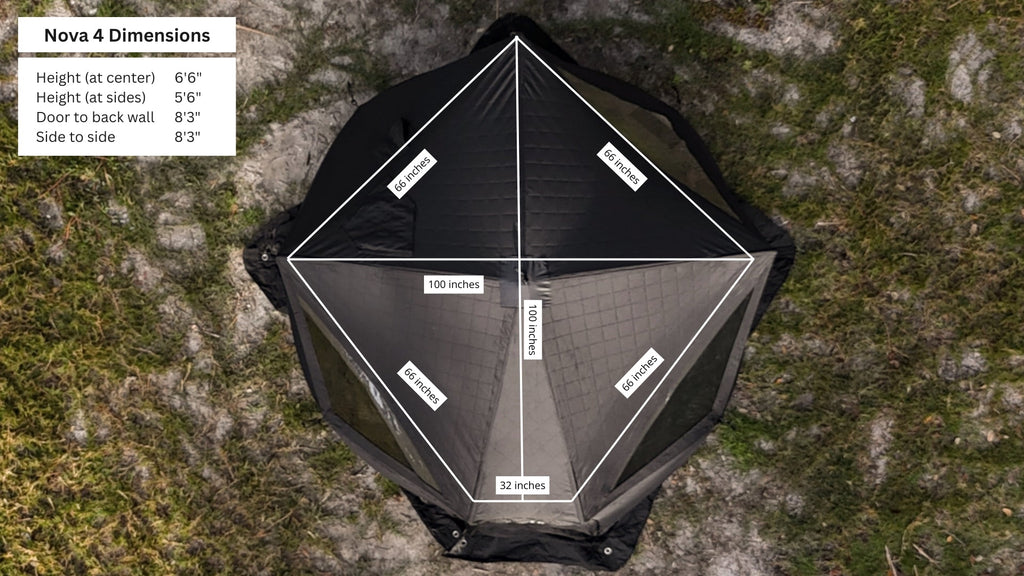 Nova 4 Sauna Tent Premium Package (4-person)