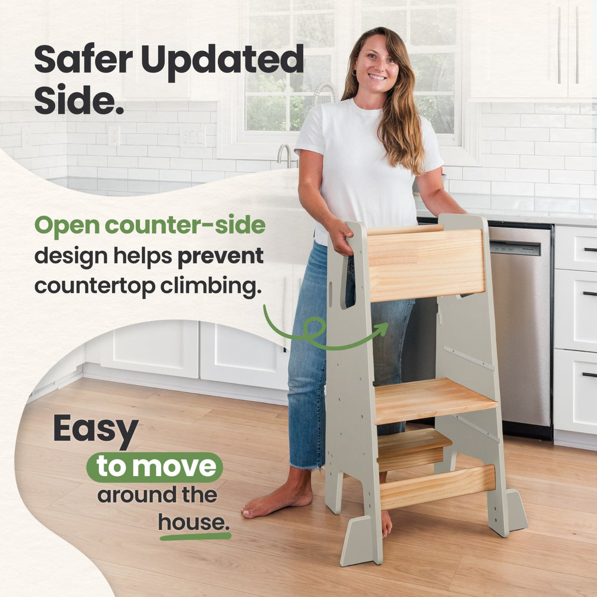 Montessori Toddler Tower - Adjustable Kitchen Stool Helper