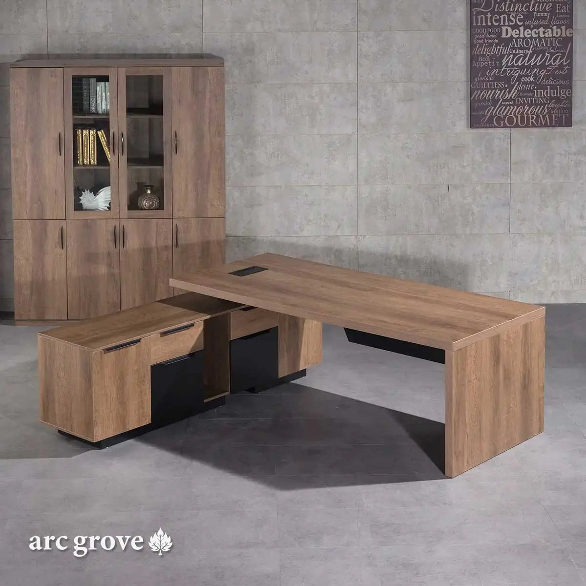 Pascal · L-Shaped Executive Desk