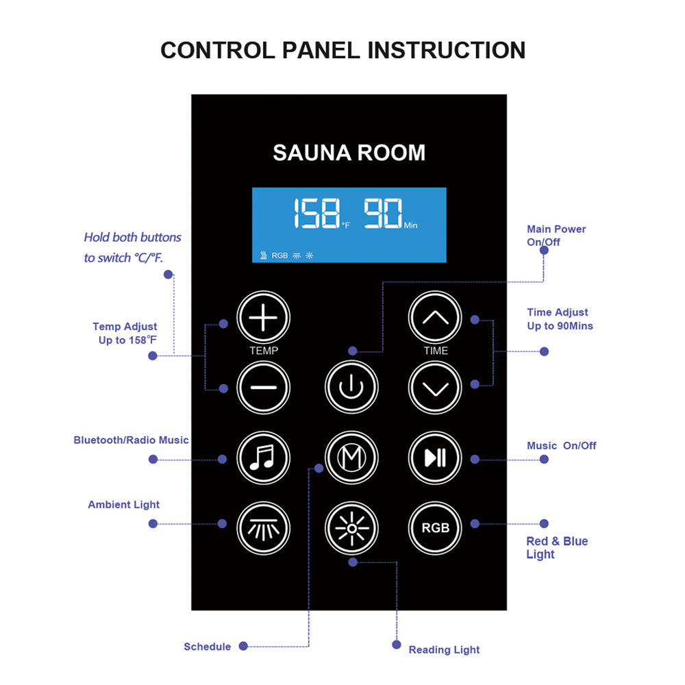 SR02 2 Person Red Cedar Far Infrared Sauna