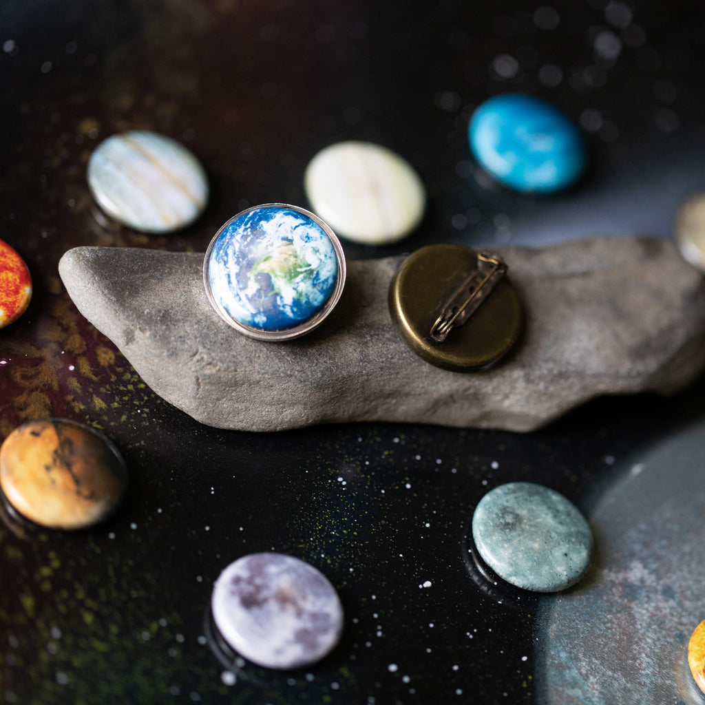 Interchangeable Solar System Lapel Pin