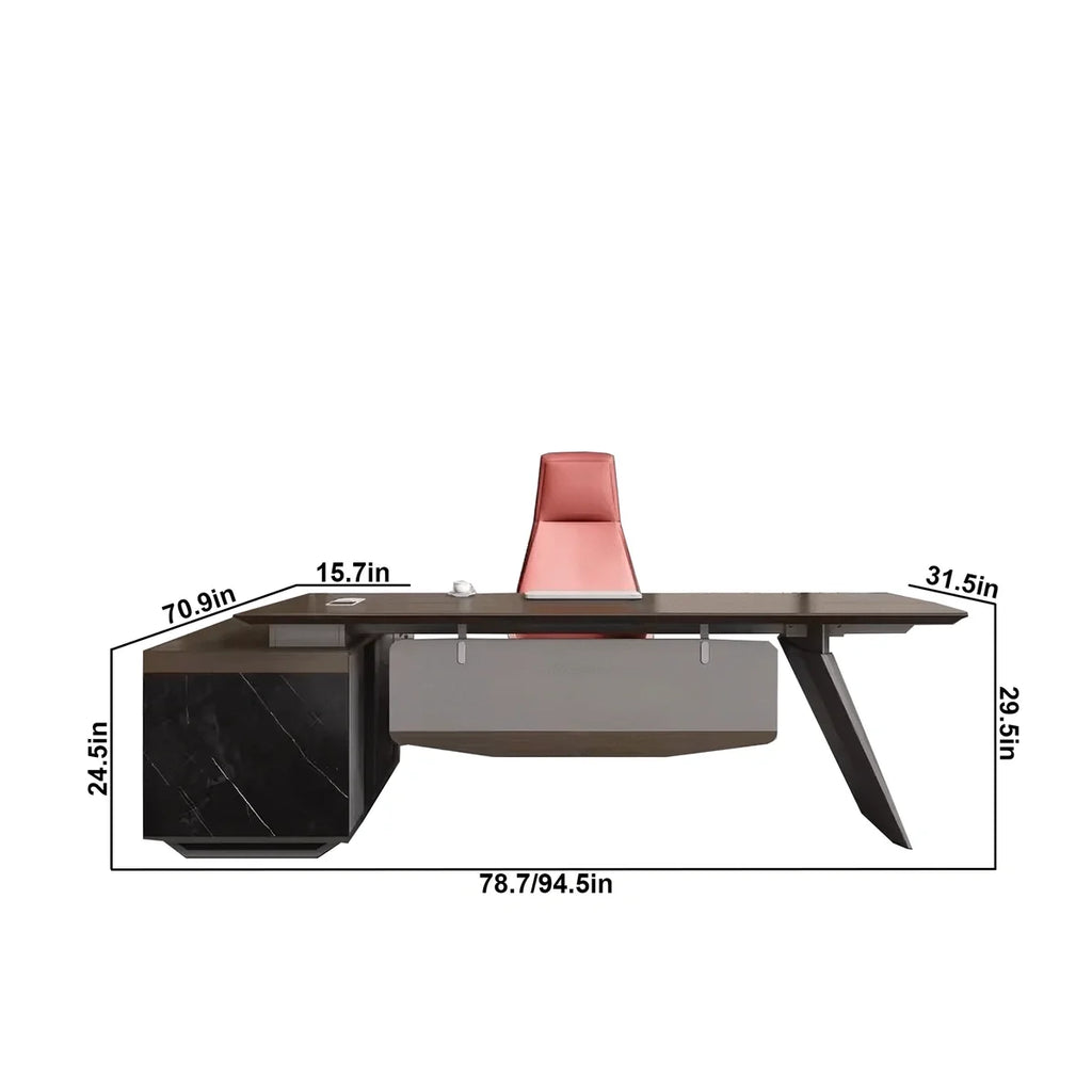 Worley · Modern L-Shaped Executive Desk