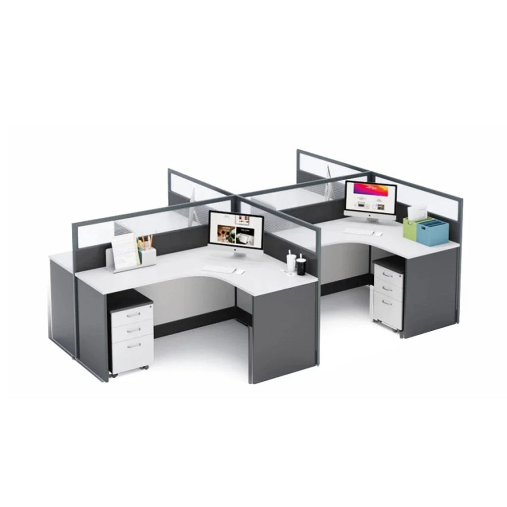 Averon · L-Shaped Cubicle Workstation
