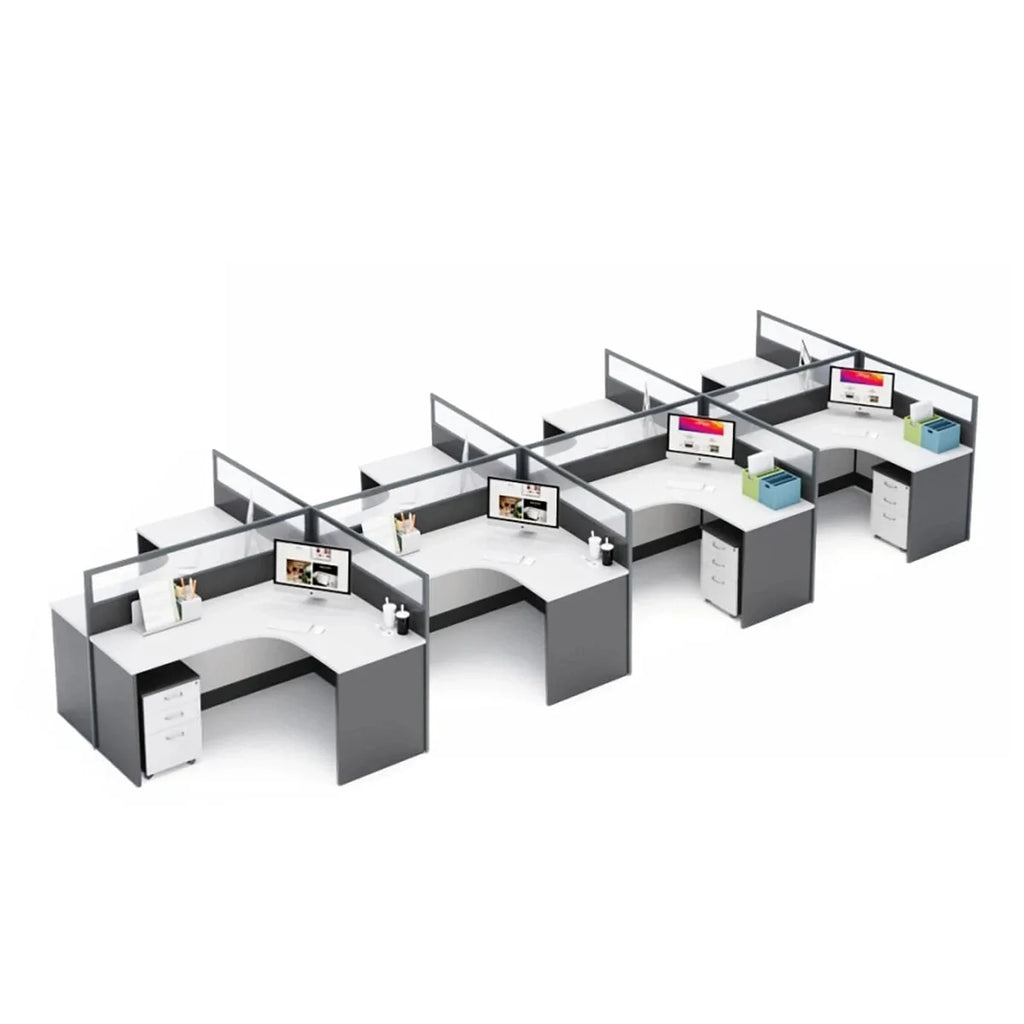 Averon · L-Shaped Cubicle Workstation