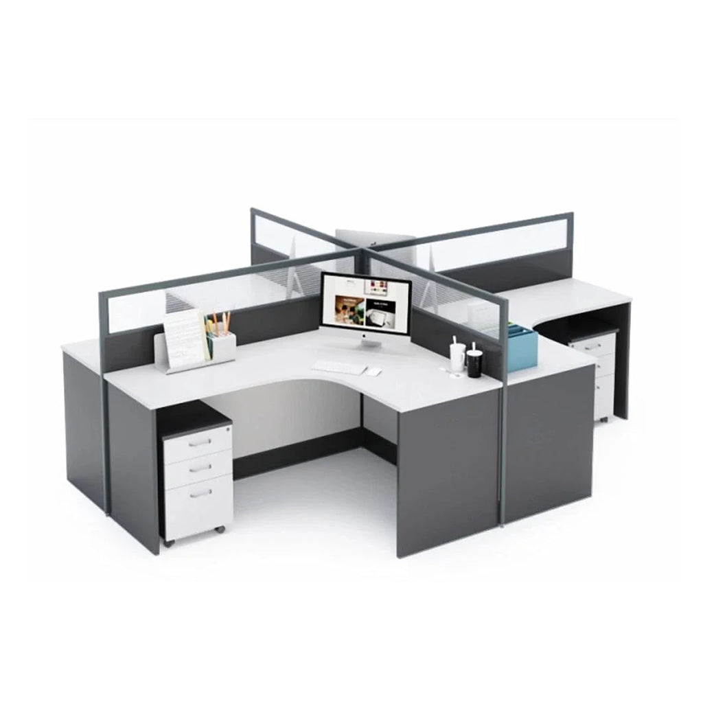 Averon · L-Shaped Cubicle Workstation