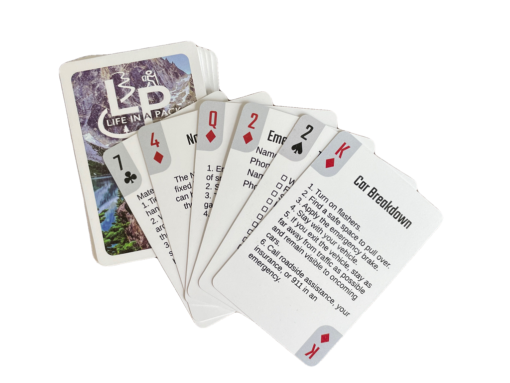 Life in a Pack Survival Playing Cards