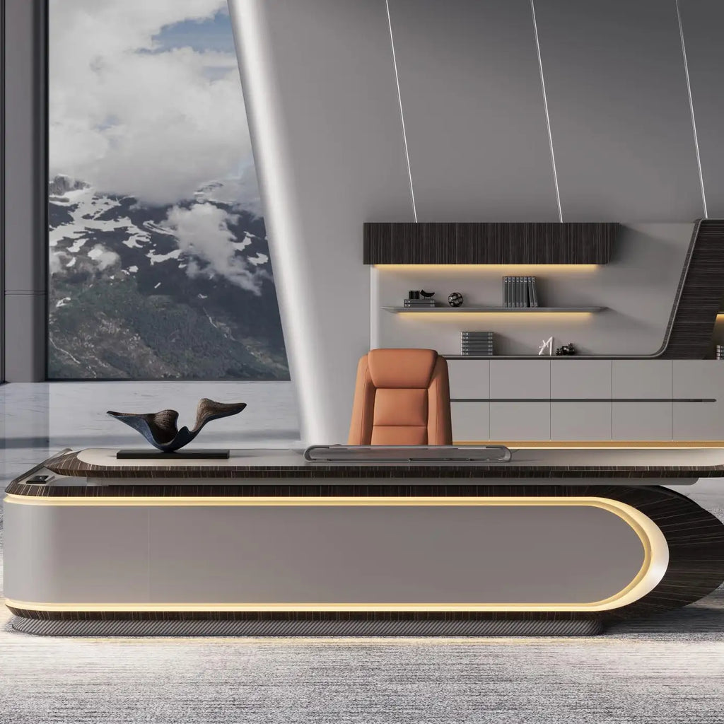 Echelon · Luxury L-Shaped Executive Desk