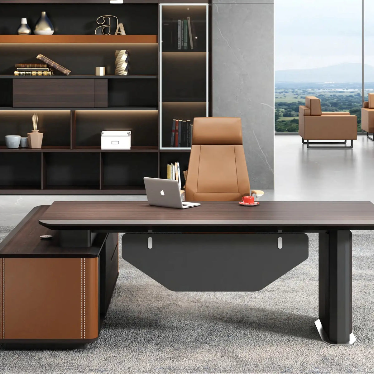 Kitley · Modern L-Shaped Executive Desk