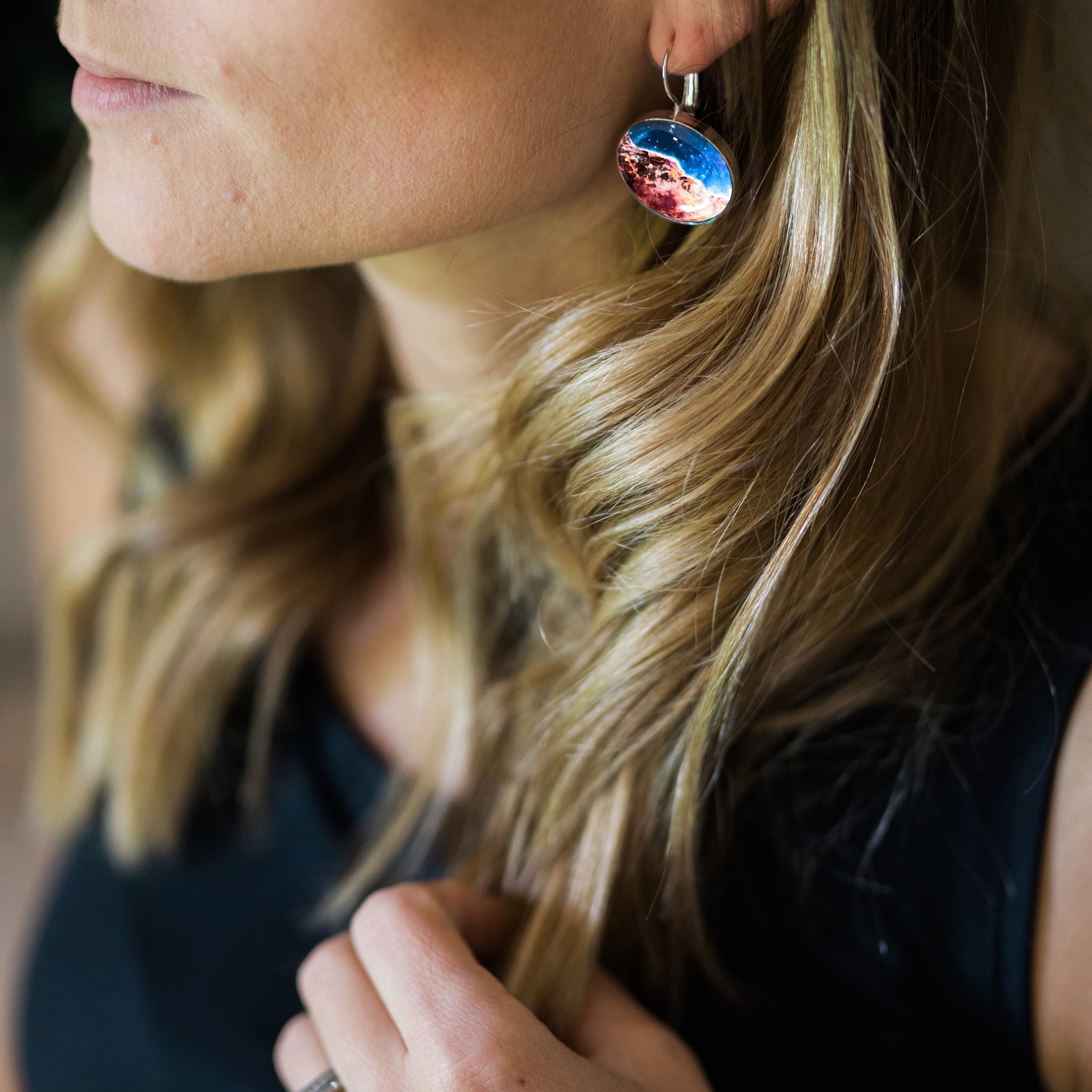 Interchangeable JWST First Images Earrings