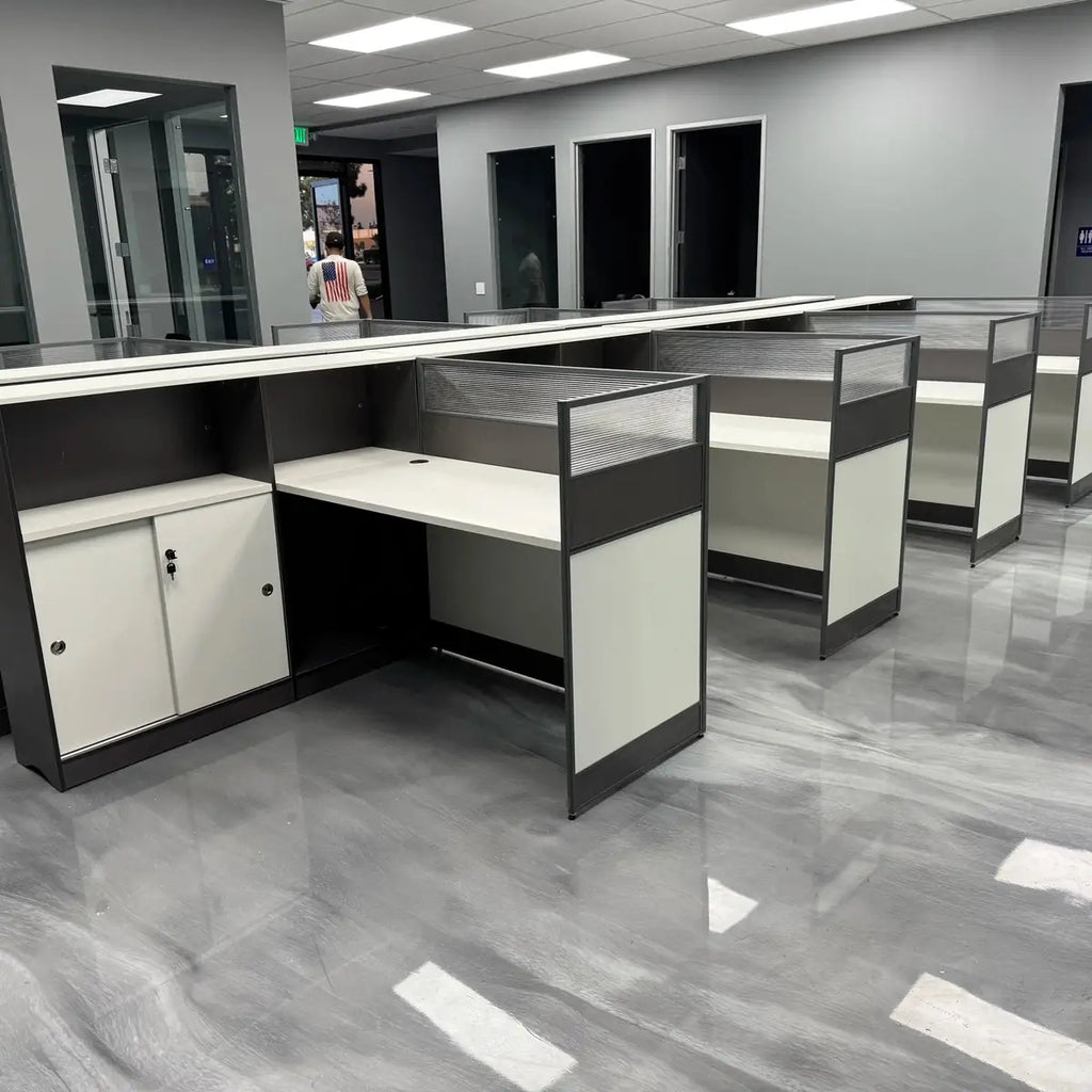 Norven · L-Shaped Cubicle Office Workstation