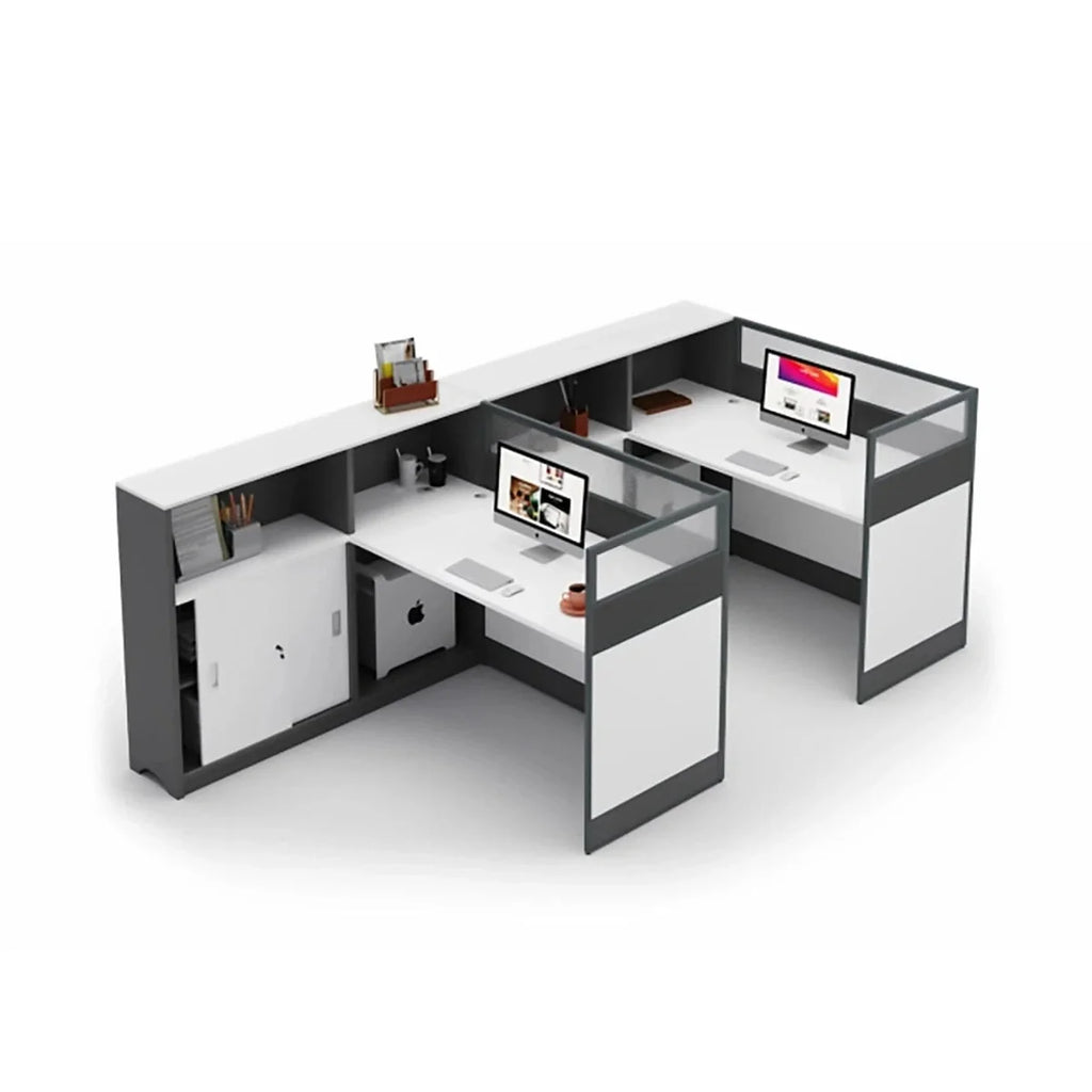 Norven · L-Shaped Cubicle Office Workstation