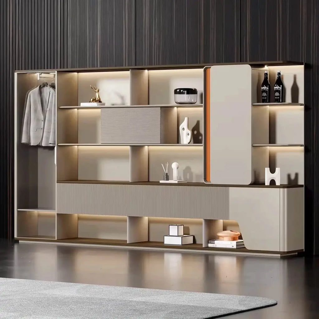 Harbord · Modern Office Shelves w/ Lighting, Storage