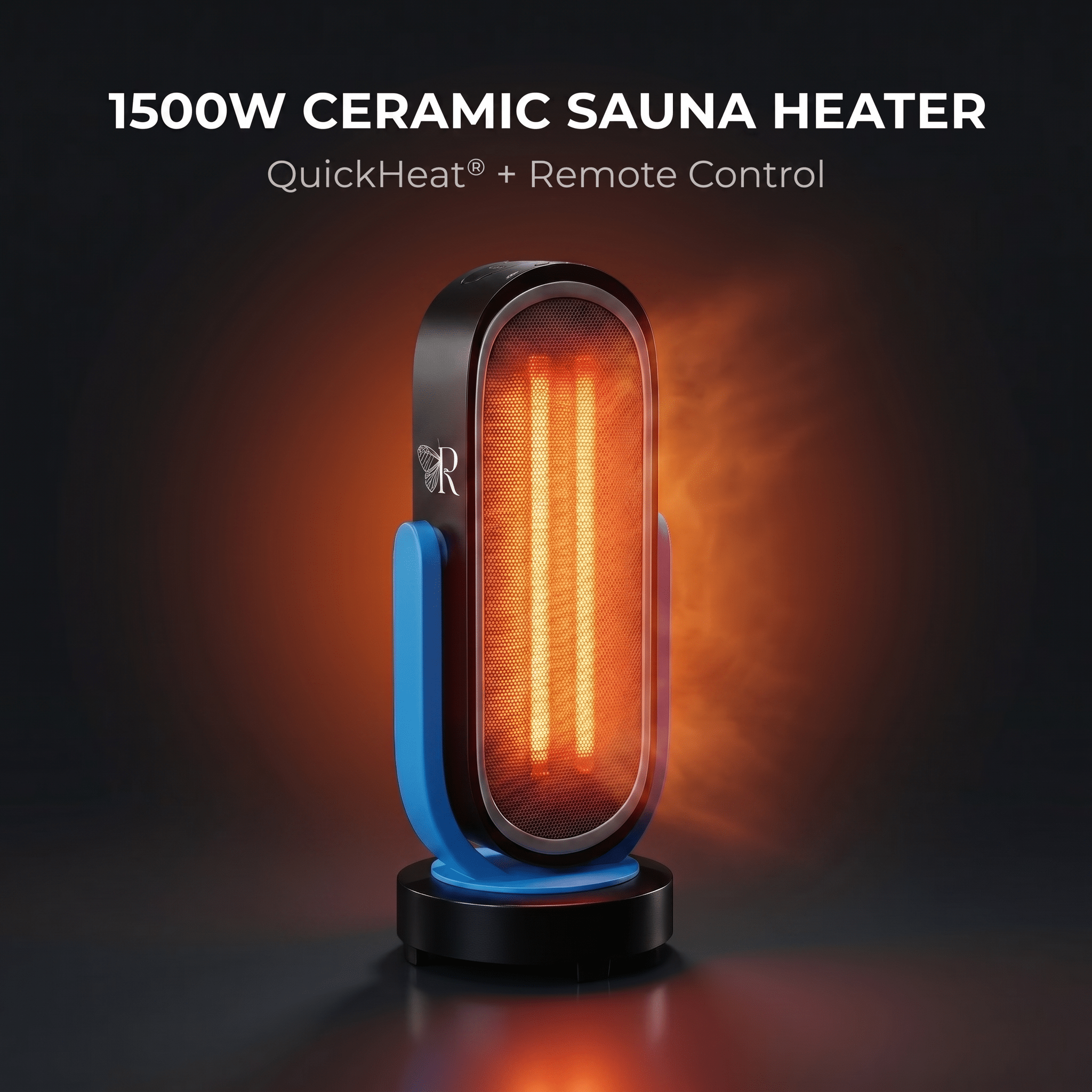 Sauna Heater – 1500W Ceramic Carbon QuickHeat® with Remote